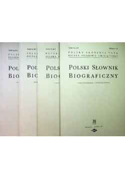 Polski słownik biograficzny Tom XLII 4 Zeszyty