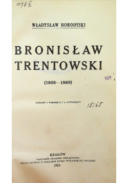 Bronisław Trentowski 1913 r.