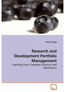 Research and Development Portfolio Management