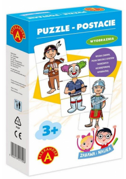 Zabawa i Nauka - Puzzle Postacie ALEX