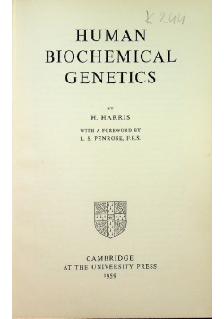Human Biochemical Genetics