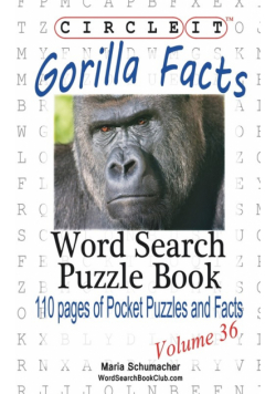 Circle It, Gorilla Facts, Word Search, Puzzle Book