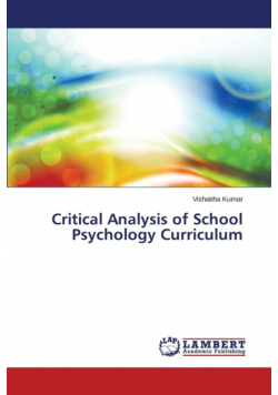 Critical Analysis of School Psychology Curriculum
