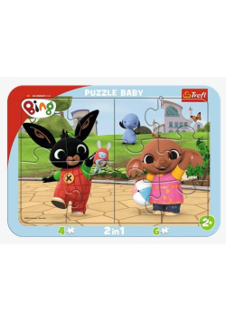 Puzzle ramkowe 10 Baby Zabawy Binga TREFL