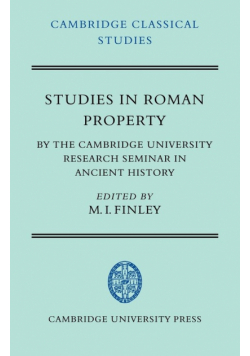 Studies in Roman Property