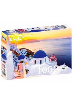 Puzzle 1000 Wschód słońca w Santorini/Grecja