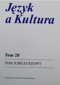 Język a kultura Tom 20