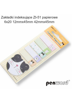 Zakładki indeksujące 12x45mm 6x20szt papierowe