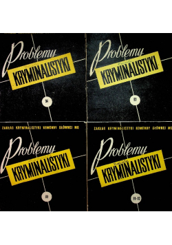 Problemy kryminalistyki  Tom 89 do 93