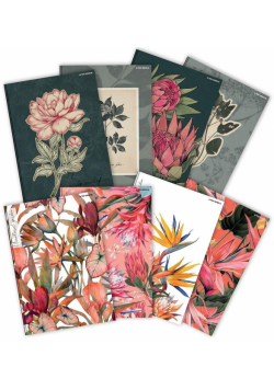 Brulion A5/96K kratka Flowers (5szt)