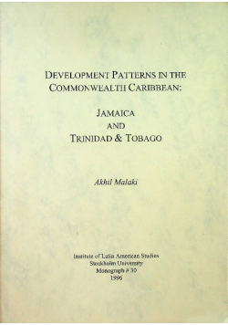 Development Patterns in the Commonwealth Caribbean