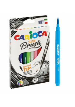 Pisaki Brush Tip 10 kolorów CARIOCA