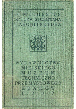 Sztuka stosowana i architektura 1909 r.