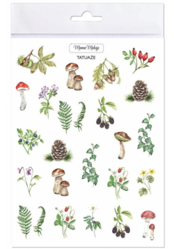 Tatuaże zmywalne Leśne botaniczne