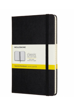 Notes Classic 11,5x18 tw. kratka czarny MOLESKINE