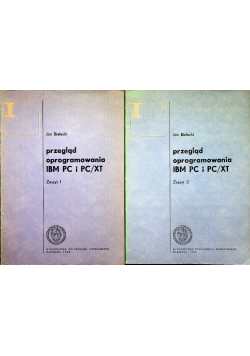 Przegląd oprogramowania IBM PC i PC XT Zeszyt I i II
