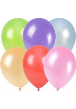 Balony metalizowane 25cm 6szt