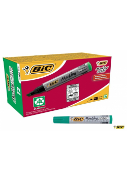 Marker Permanentny Eco 2000 zielony (12szt) BIC