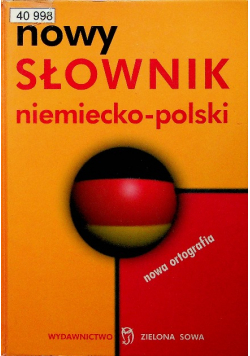 Nowy słownik niemiecko - polski