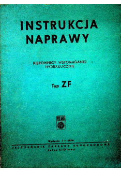 Instrukcja naprawy kierownicy wspomaganej hydrauli