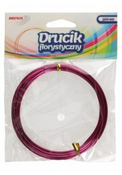 Druciki florystyczne 3mx2mm różowe