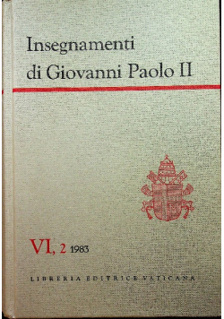 Insegnamenti di Giovanni Paolo II  tom VI część 2