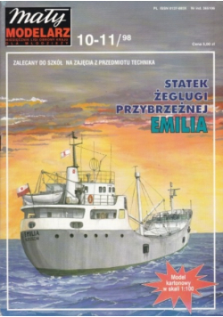 Mały modelarz nr 10 - 11 Statek żeglugi przybrzeżnej Emilia