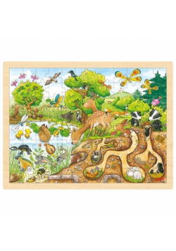 Drewniane puzzle 96 elem. Natura
