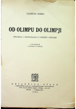Od Olimpu do Olimpji 1928 r.