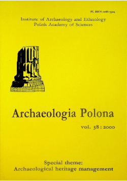 Archeologia Polona vol 38 2000