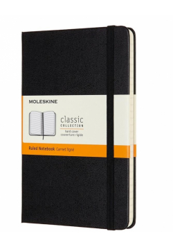 Notes Classic 11,5x18 tw. linie, czarny MOLESKINE