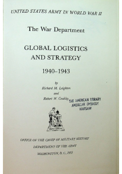 Global logistics strategy 1940 - 1943
