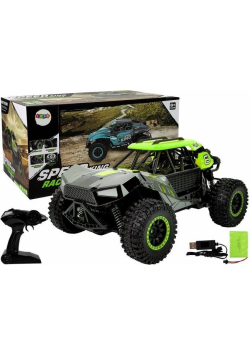 Terenówka off-road zdalnie sterowana zielono-szara