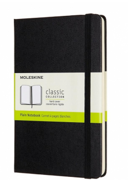 Notes Classic 11,5x18 tw. gładki czarny MOLESKINE
