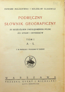 Podręczny słownik geograficzny 1925 r.