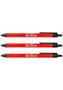 Długopis TR3 Plus semi czerwony (40szt)