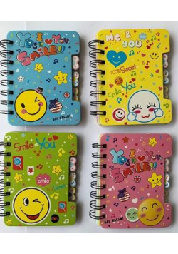 Notes na spirali 120x92mm 50k. mix 81989