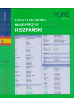 Czasy i czasowniki błyskawicznie. Hiszpański PONS
