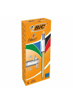 Długopis 4 colours Shine gold BIC (12szt)