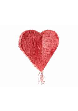 Piniata czerwone serce 45x45cm