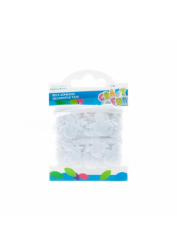 Taśma dekoracyjna filcowa bałwanek 3cm 2m