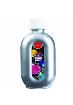 Farba plakatowa metaliczna srebrna 300ml