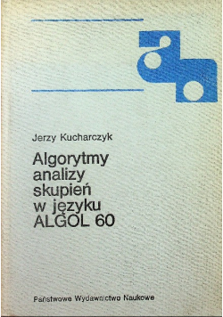 Algorytmy analizy skupień w języku ALGOL 60