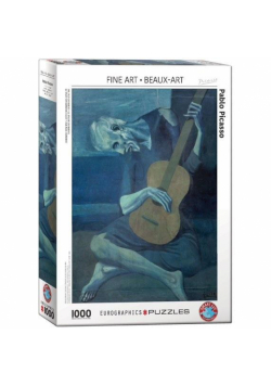 Puzzle 1000 Starzec grający na gitarze, Picasso