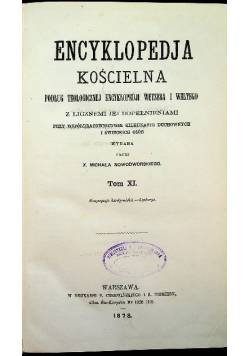 Encyklopedia Kościelna Tom XI 1878 r.