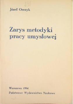 Zarys metodyki pracy umysłowej