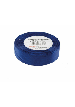 Wstążka satynowa granatowy 25mmx32m