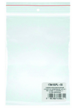 Torebka strunowa LDPE transparentna 10x20cm 100szt