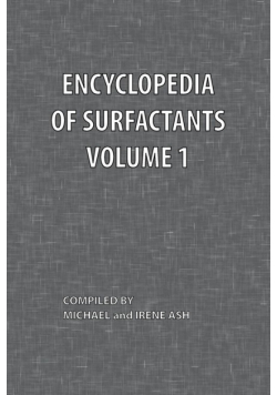 Encyclopedia of Surfactants Volume 1