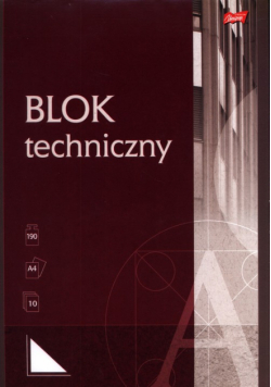 Blok techniczny A4 10 kartek
